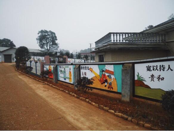 簡約街道文化墻制作效果圖