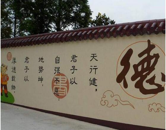 簡約街道文化墻制作效果圖