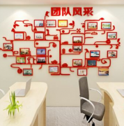 企業團隊風采文化墻效果圖