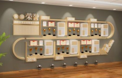 企業(yè)榮譽(yù)墻展廳設(shè)計(jì)公司文化墻創(chuàng)意效果圖