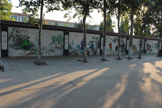 簡約國學文化墻制作效果圖