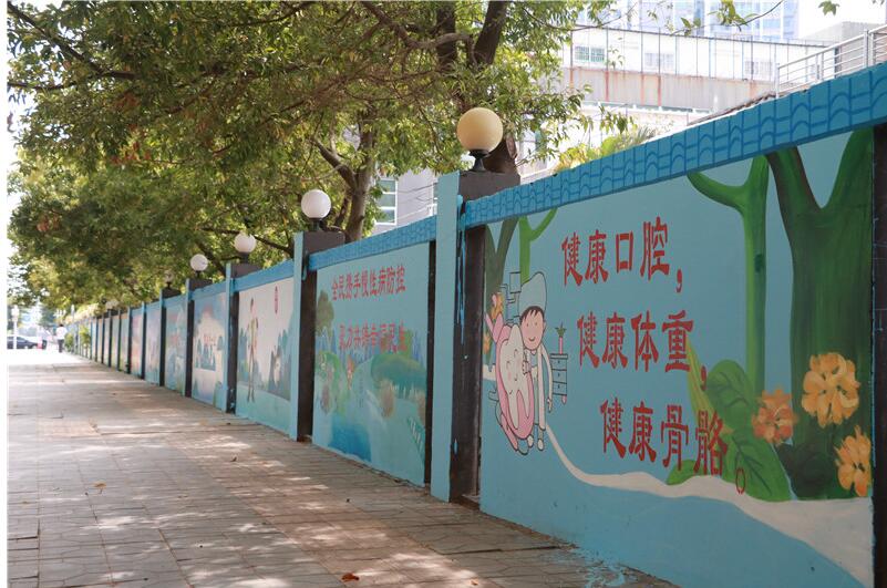 社區國學文化墻制作效果圖