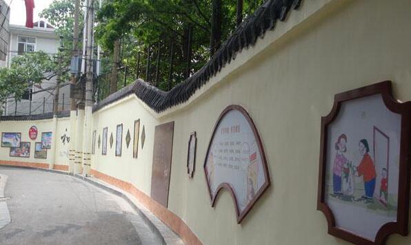 街道國學文化墻制作效果圖