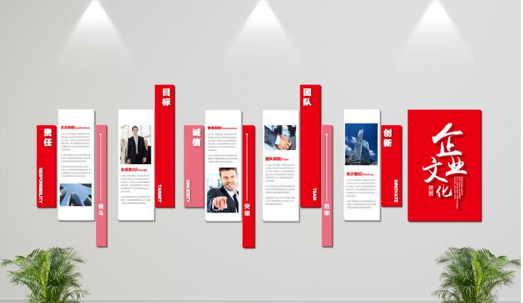 微立體企業文化墻制作效果圖