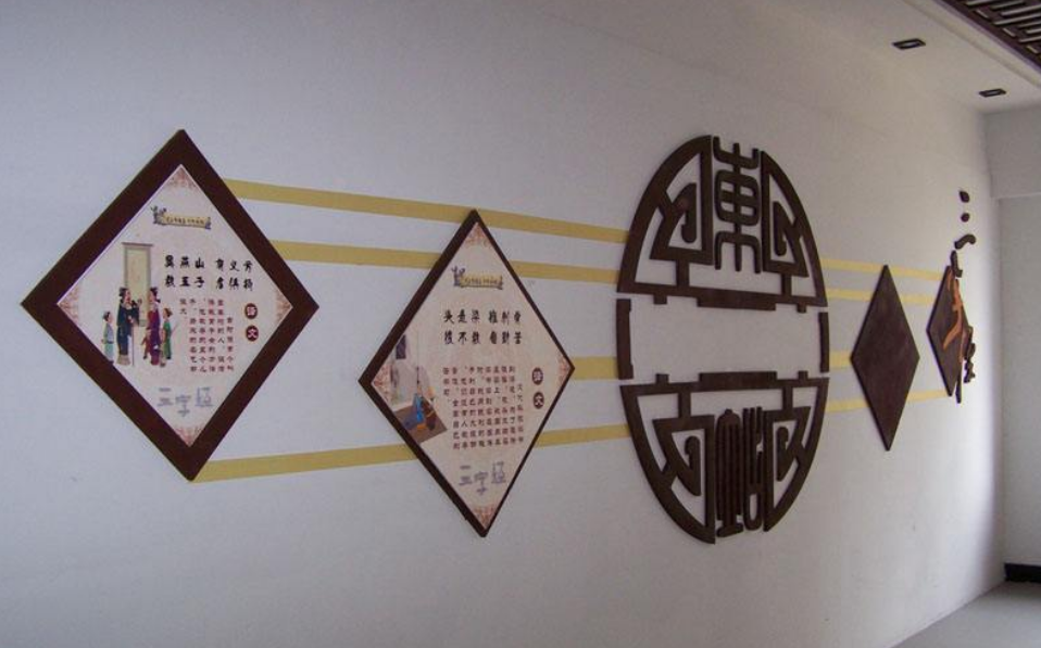 校園文化墻 uv雪弗板雕刻 