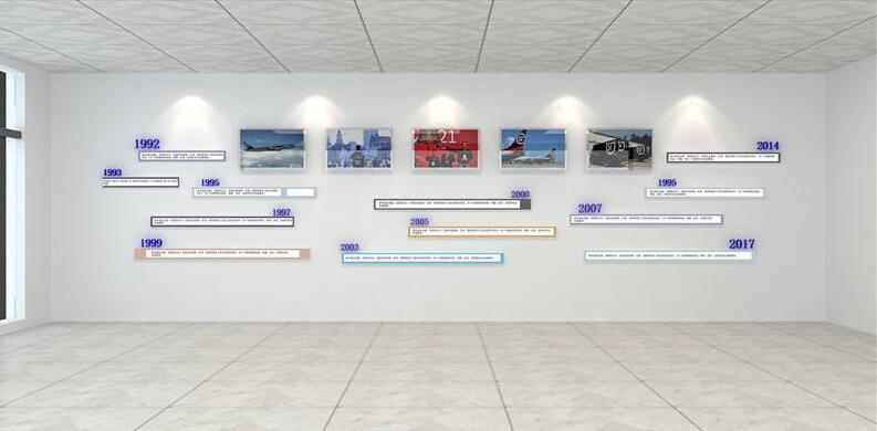 創意企業立體文化墻制作效果圖