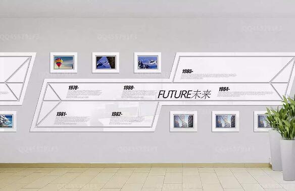 創意企業立體文化墻制作效果圖