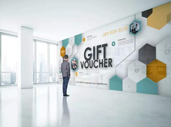 創意企業立體文化墻制作效果圖