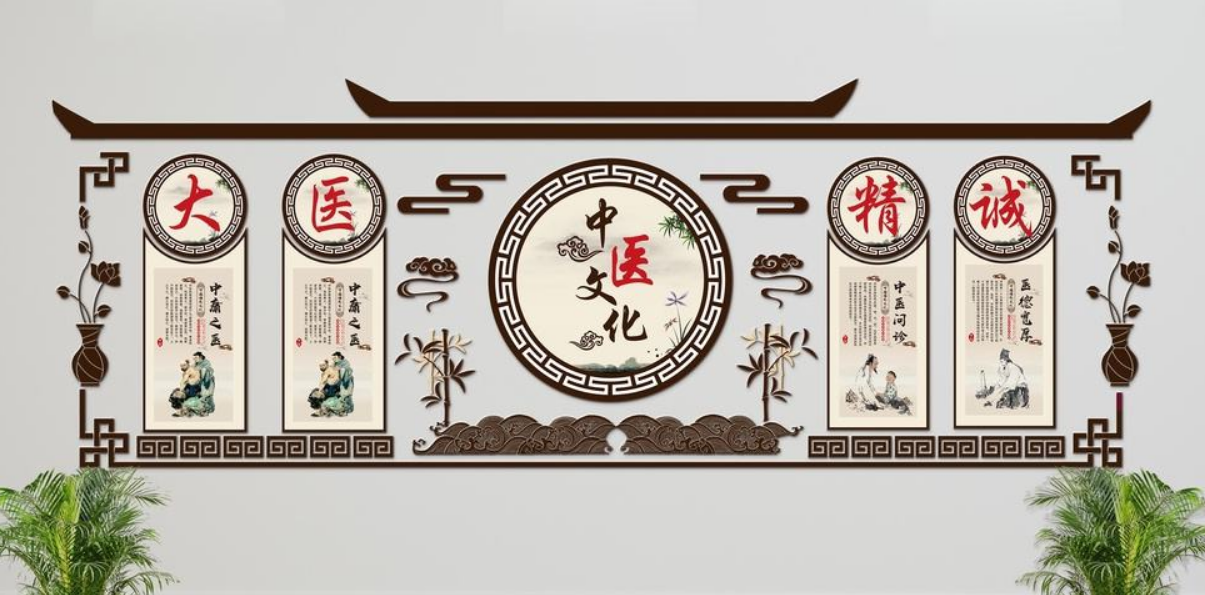 微立體大醫精誠中醫文化墻