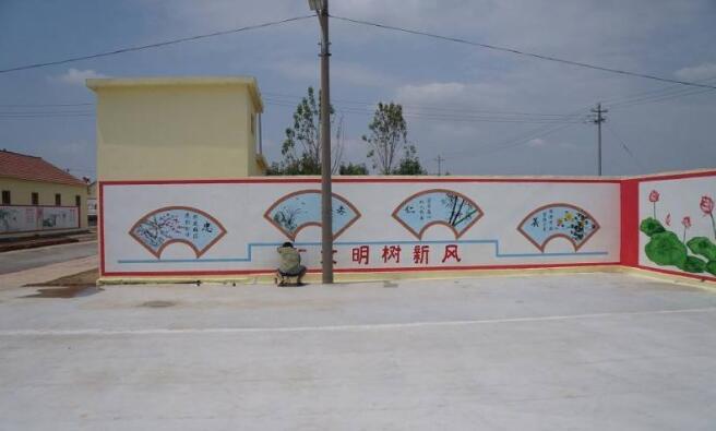 創意社區街道文化墻彩繪制作效果圖