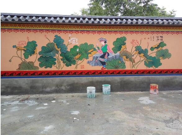 創意街道文化墻彩繪制作效果圖