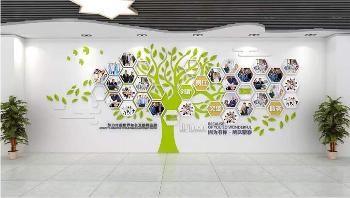 創意員工文化墻制作效果圖