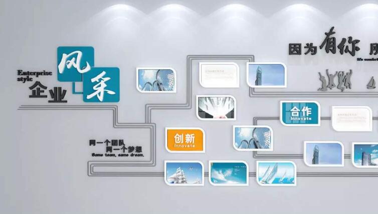 創意員工文化墻制作效果圖