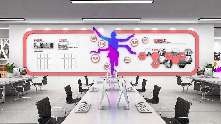 創意員工文化墻制作效果圖