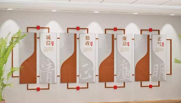 立體古典廉政文化墻制作效果圖