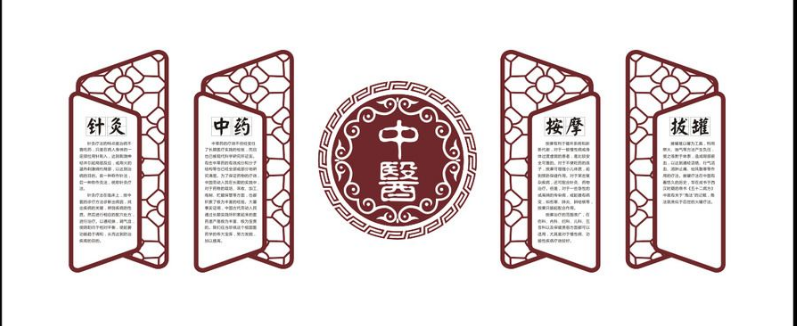 古典中醫文化墻設計