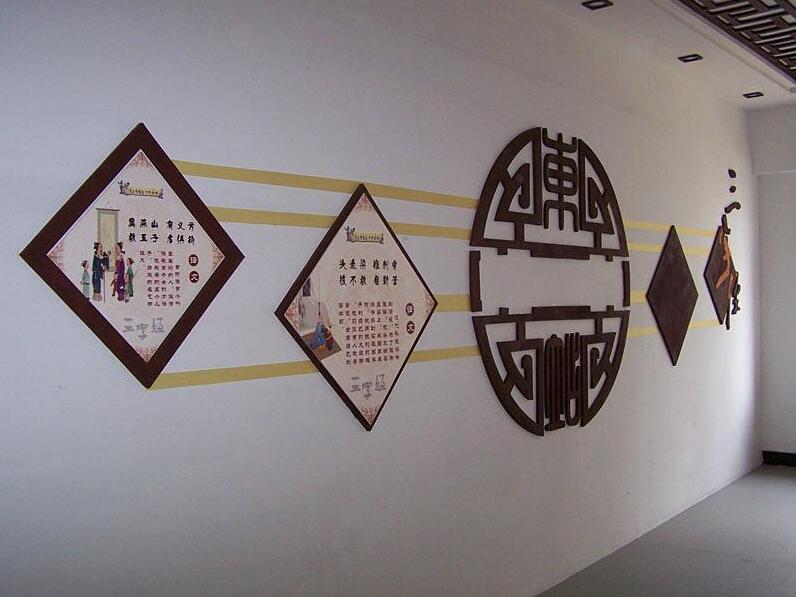 走廊文化墻制作效果圖