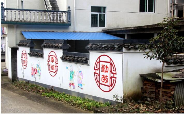 農村中華傳統美德文化墻圖片