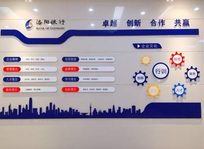 企業文化墻金融展廳照片墻公司團隊員工風采效果圖