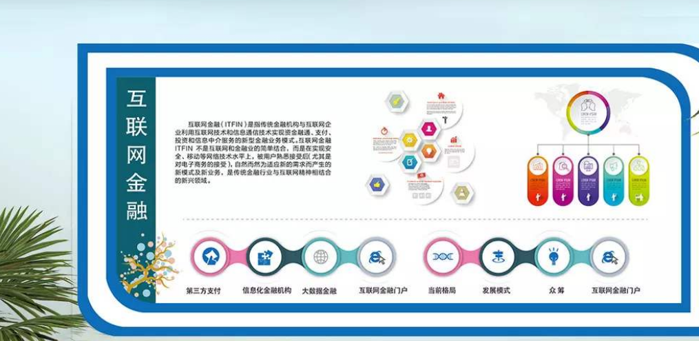 金融企業榮譽墻展廳設計公司文化墻創意效果圖