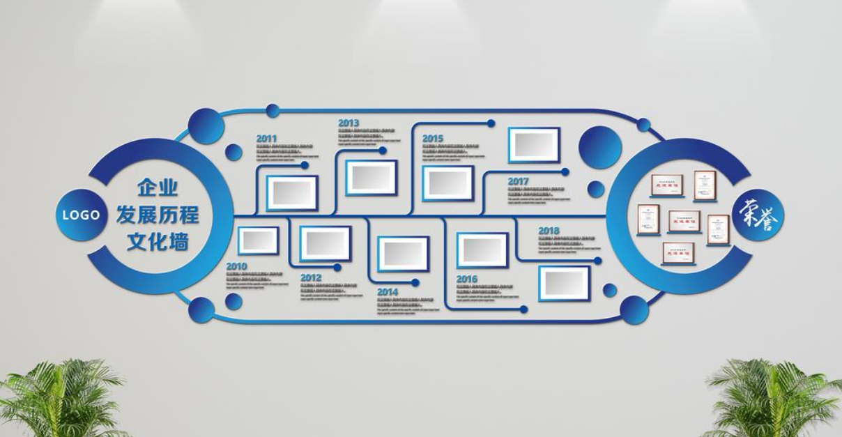 成都漂亮的企業文化墻設計效果欣賞