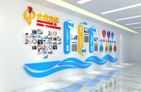 精美企業公司文化墻設計