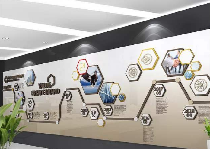 現(xiàn)代大型企業(yè)文化墻公司簡介展板形象墻設(shè)計