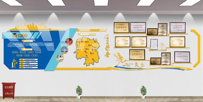 卡通校園文化墻制作效果圖