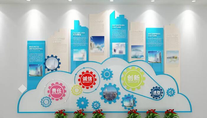 公司創意員工文化墻制作效果圖