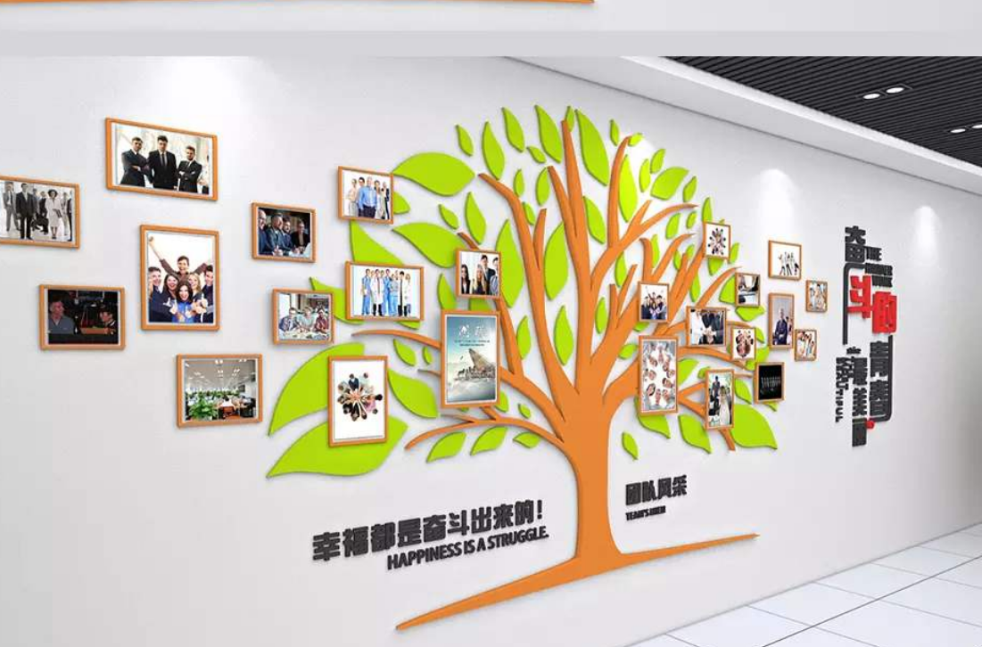 公司企業動感文化墻屏風科技商務辦公室會議室背景墻