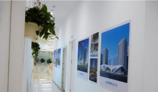 簡約企業辦公室文化墻制作效果圖