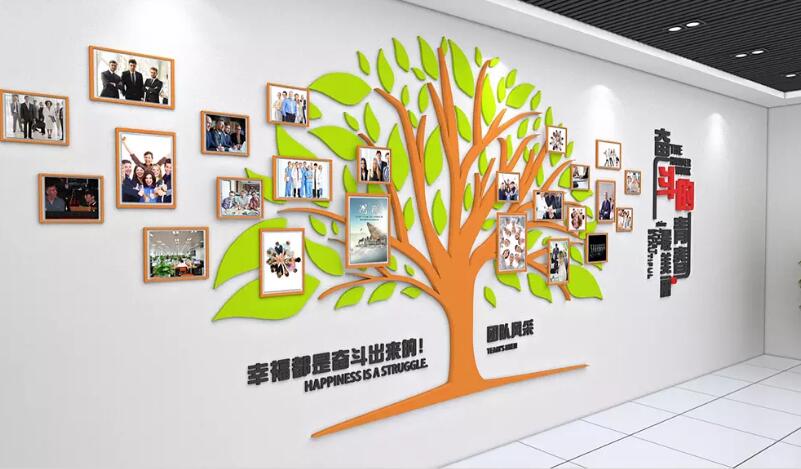 大型辦公室文化墻制作效果圖