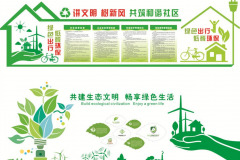 立體環保文化墻設計效果圖