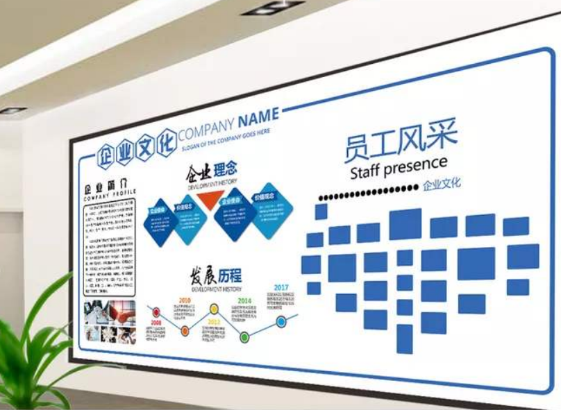 微立體企業(yè)文化墻活動(dòng)室照片墻展示