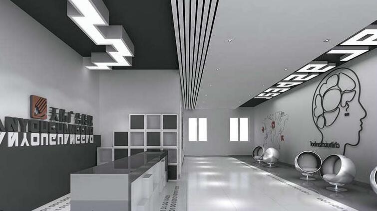 大氣前臺文化墻制作效果圖