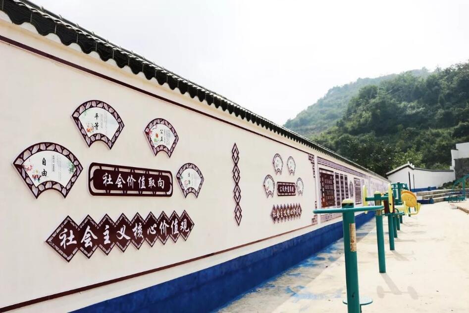 簡約農村文化墻制作效果圖