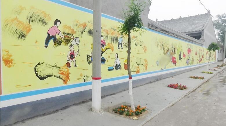 簡約農村文化墻制作效果圖