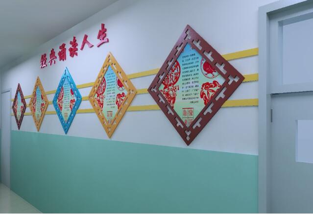 創意簡約校園文化墻制作效果圖