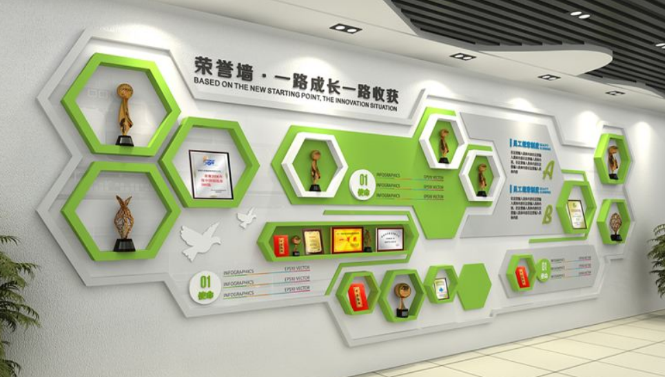 企業(yè)樓梯文化墻圖片