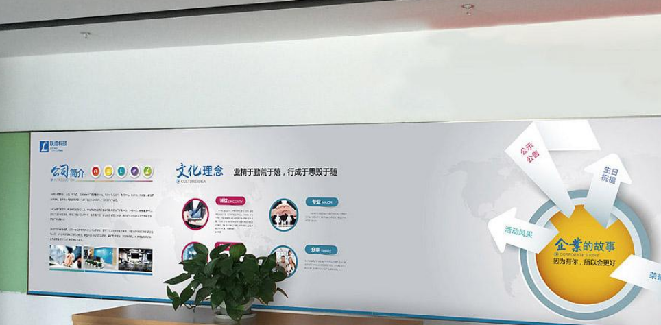 企業(yè)樓梯文化墻圖片