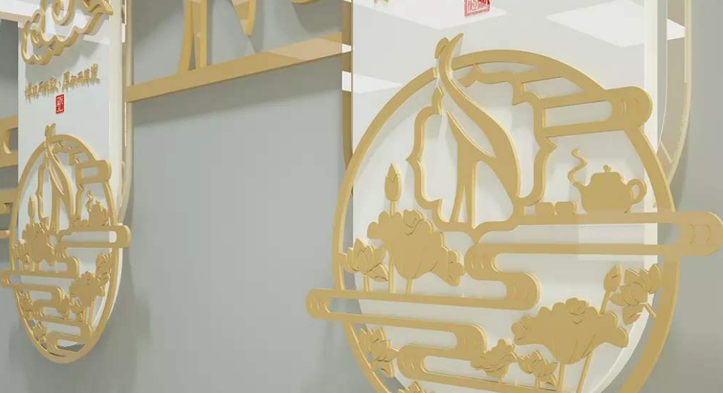 素雅廉政文化墻企業文化墻設計圖片