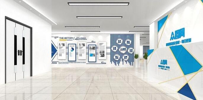 貿易公司文化墻制作效果圖