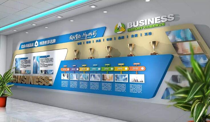 教育公司文化墻制作效果圖