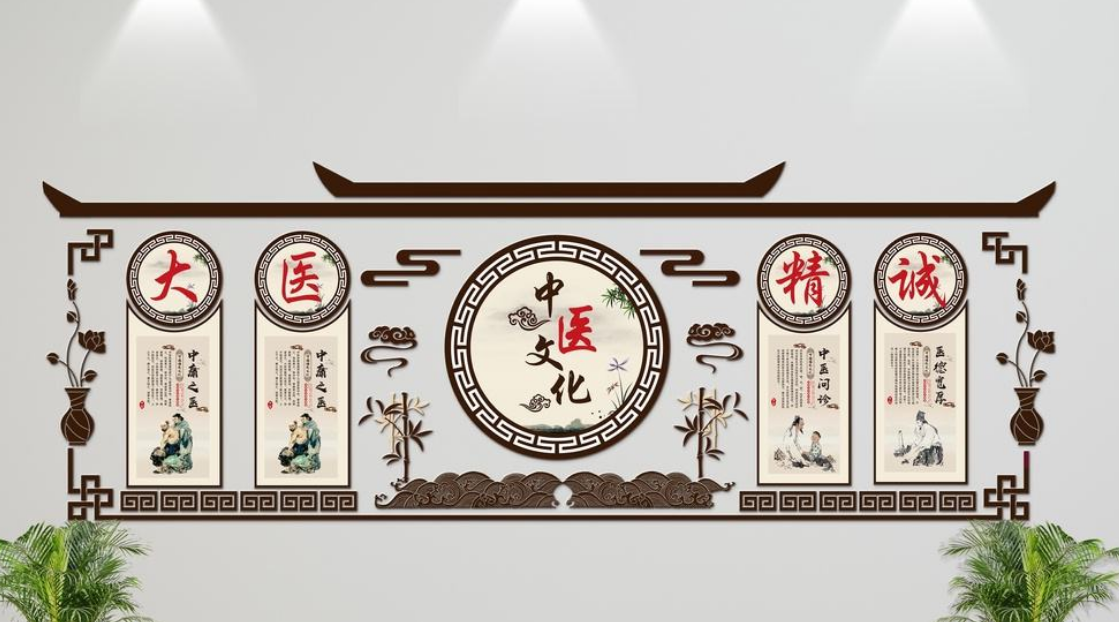 微立體大醫精誠中醫文化墻