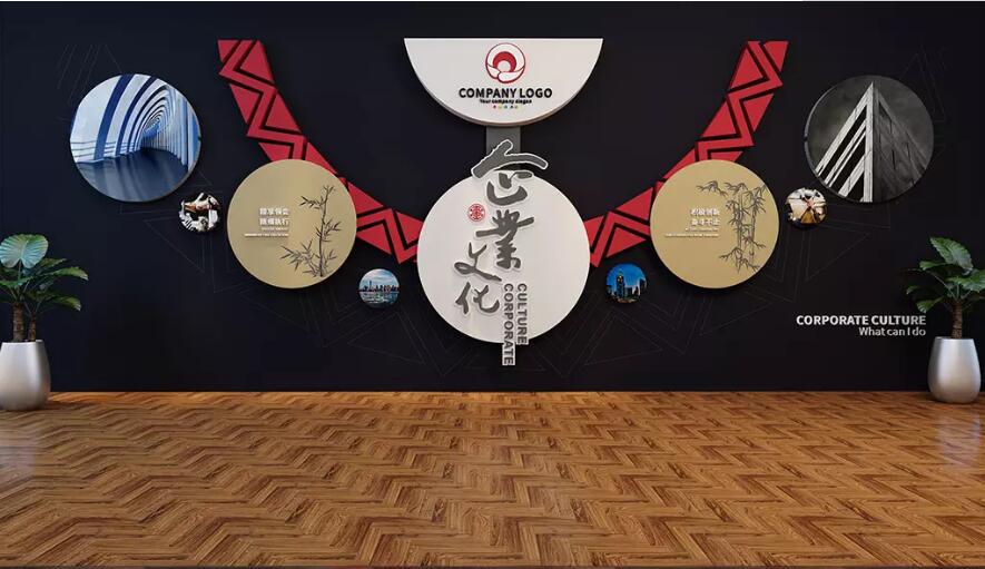 立體中式古典文化墻制作效果圖