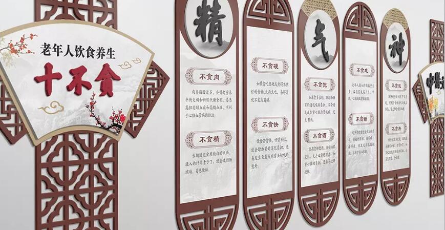 中醫文化墻制作效果圖