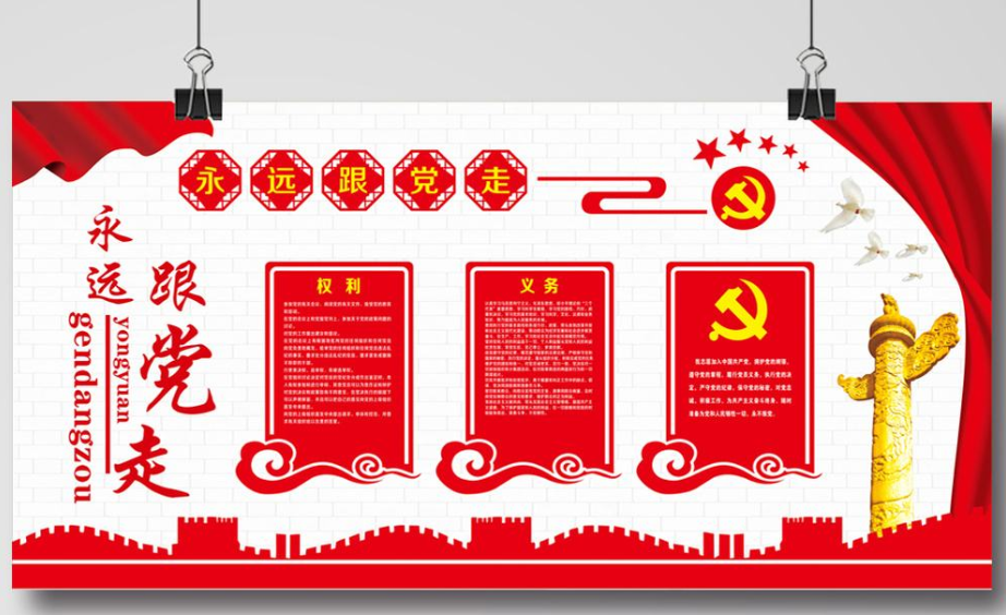 微立體黨員活動室開展兩學一做黨建文化墻