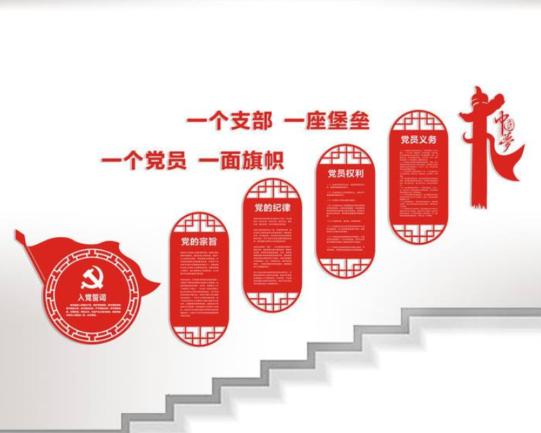 加強黨建文化建設構筑基層堡壘文化背景墻