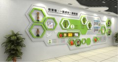 公司辦公室文化墻制作效果圖