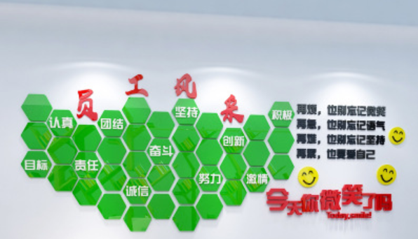 大氣立體矢量學(xué)校企業(yè)文化墻發(fā)展歷程形象墻